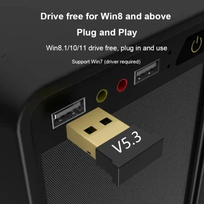 Upgrade Your Audio Experience with the USB Bluetooth 5.3 Transmitter & Receiver Dongle for Seamless Wireless Streaming on Computers and Laptops