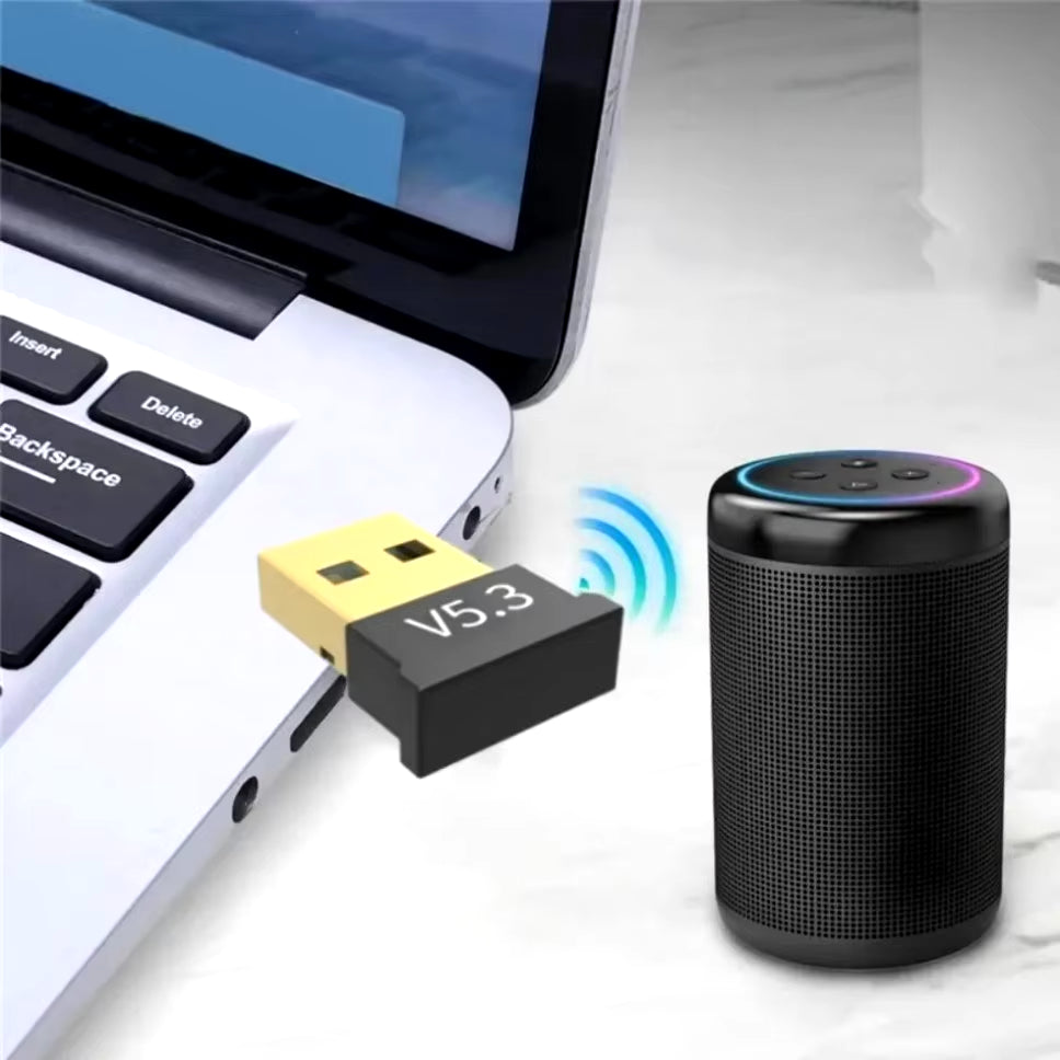 Upgrade Your Audio Experience with the USB Bluetooth 5.3 Transmitter & Receiver Dongle for Seamless Wireless Streaming on Computers and Laptops