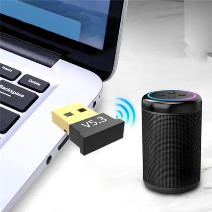 Upgrade Your Audio Experience with the USB Bluetooth 5.3 Transmitter & Receiver Dongle for Seamless Wireless Streaming on Computers and Laptops